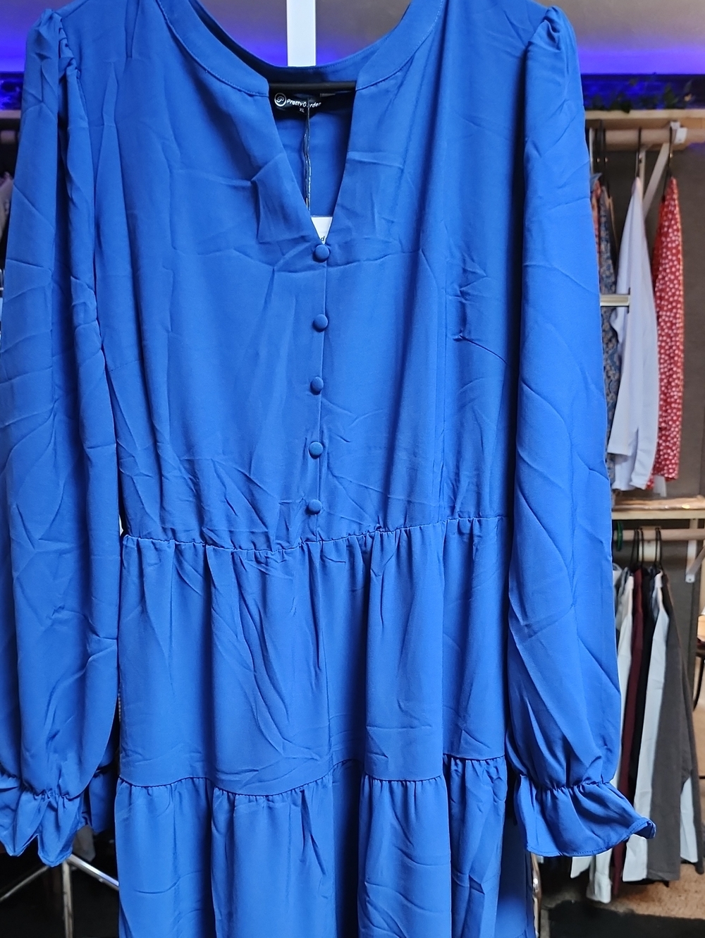 Women's royal blue dress. - Picture 3 of 4